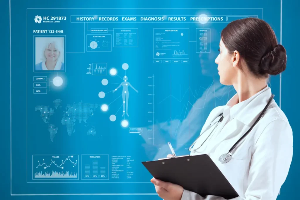 Hospital automatizado con sistemas de IA médica

