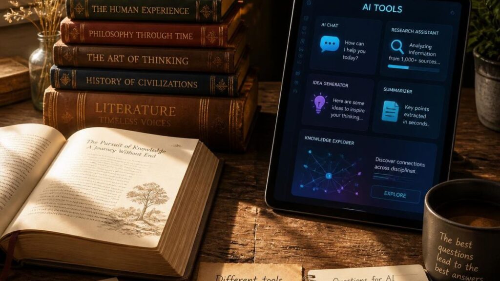 Comparación entre el estudio tradicional de medicina mediante libros y el aprendizaje asistido por inteligencia artificial.