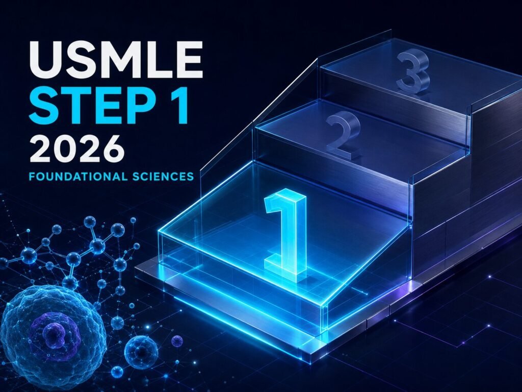 Ilustración del Examen USMLE Step 1 2026.