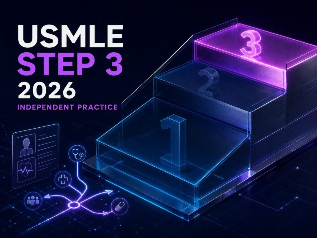 Ilustración del Examen USMLE Step 3 2026.